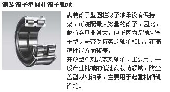 满装滚子型圆柱滚子轴承